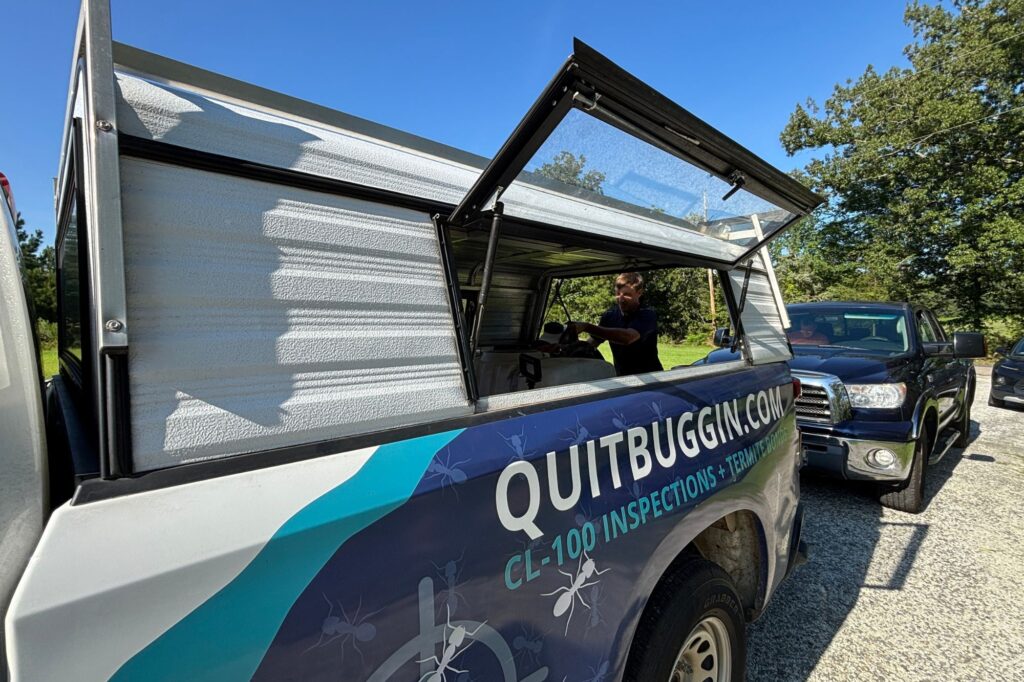 Rodent Intrusions in Columbia Homes: A Homeowner’s Guide 7 Jeffcoat Tech in back of Jeffcoat truck.